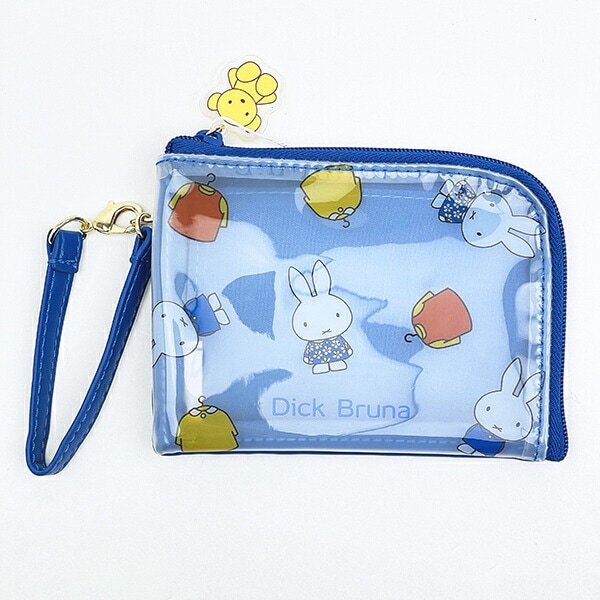 ミッフィー miffy デイリーポーチ ブルー My Favorite Dress パスケース 定期入れ