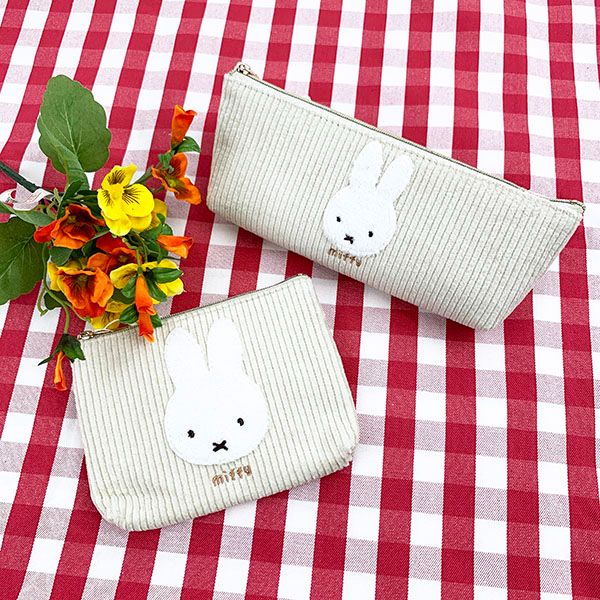 dショッピング |ミッフィー シンプルペンポーチ ふわもこワッペン