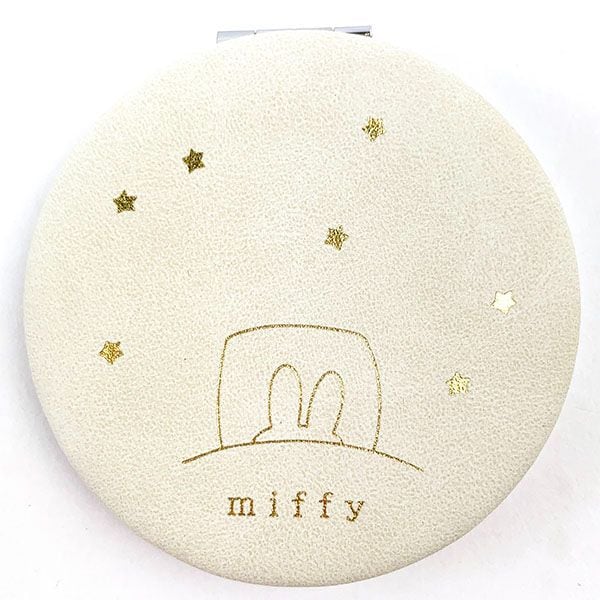 ミッフィー コンパクトミラー IV アイボリー おやすみシリーズ miffy 手鏡 拡大鏡 メイク