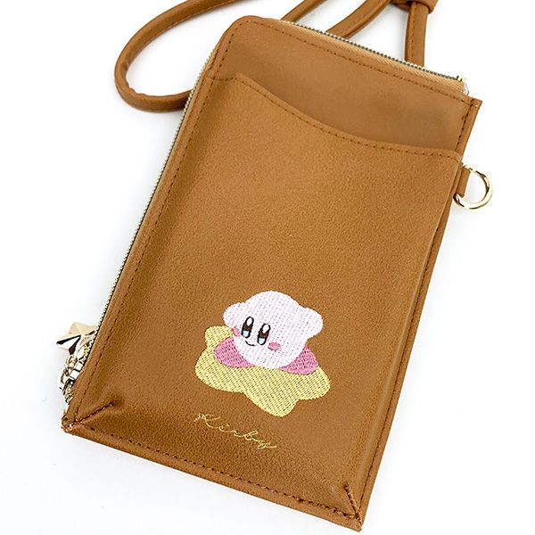星のカービィ スマホショルダーポーチ ブラウン スマホポーチ バッグ