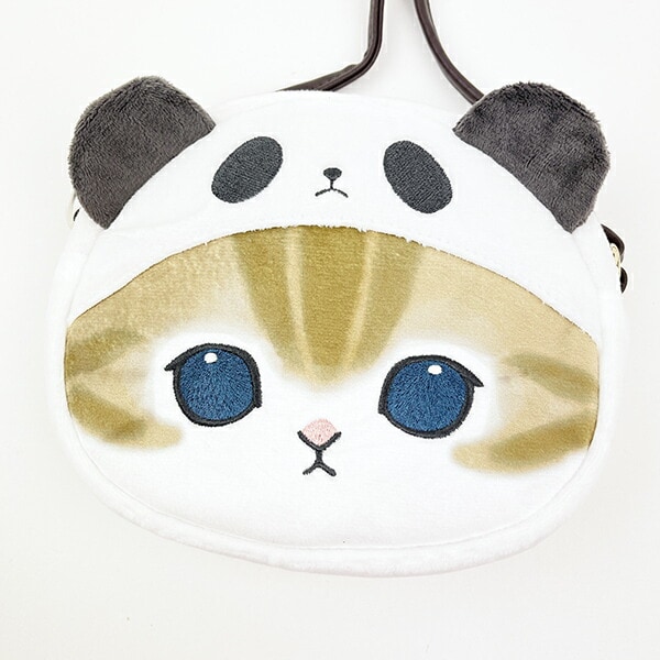 モフサンド mofusand ミニポシェット ふんわり パンダ ショルダーバッグ ホワイト