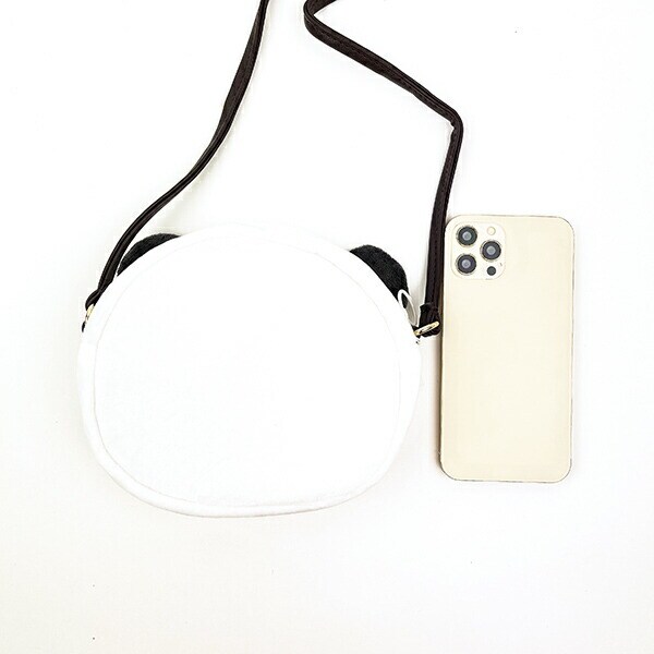 モフサンド mofusand ミニポシェット ふんわり パンダ ショルダーバッグ ホワイト