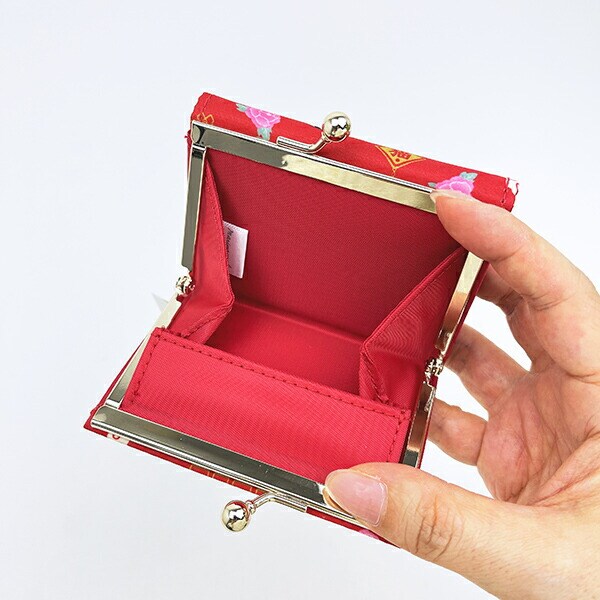 モフサンド パンダにゃん 三つ折り財布 レッド mofusand