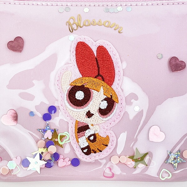 パワーパフガールズ ブロッサム シャカシャカティッシュポーチ ピンク