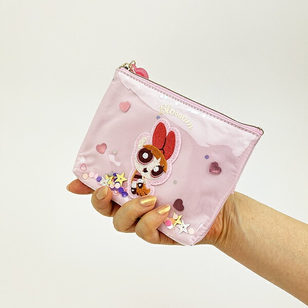 パワーパフガールズ ブロッサム シャカシャカティッシュポーチ ピンク