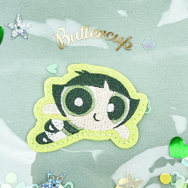 パワーパフガールズ バターカップ シャカシャカティッシュポーチ グリーン