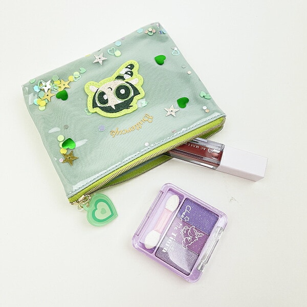 パワーパフガールズ バターカップ シャカシャカティッシュポーチ グリーン