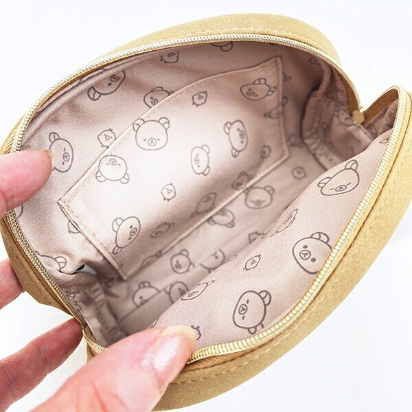 リラックマ フェイス ラウンドポーチ