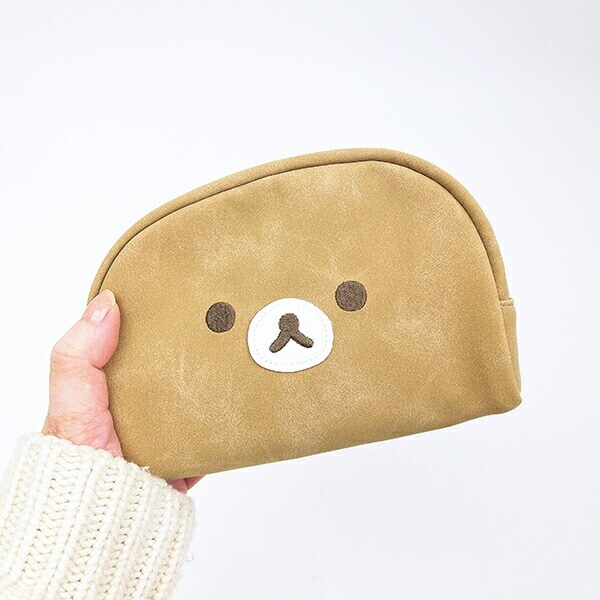 リラックマ フェイス ラウンドポーチ