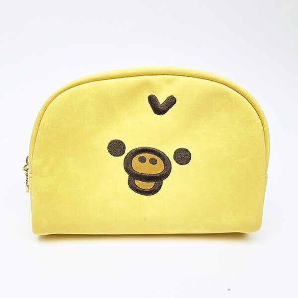 リラックマ キイロイトリ フェイス ラウンドポーチ