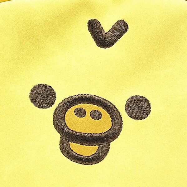 リラックマ キイロイトリ フェイス ラウンドポーチ
