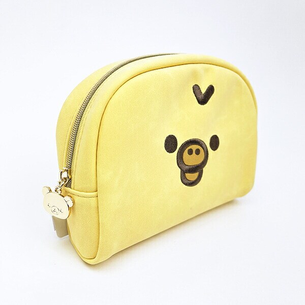 リラックマ キイロイトリ フェイス ラウンドポーチ