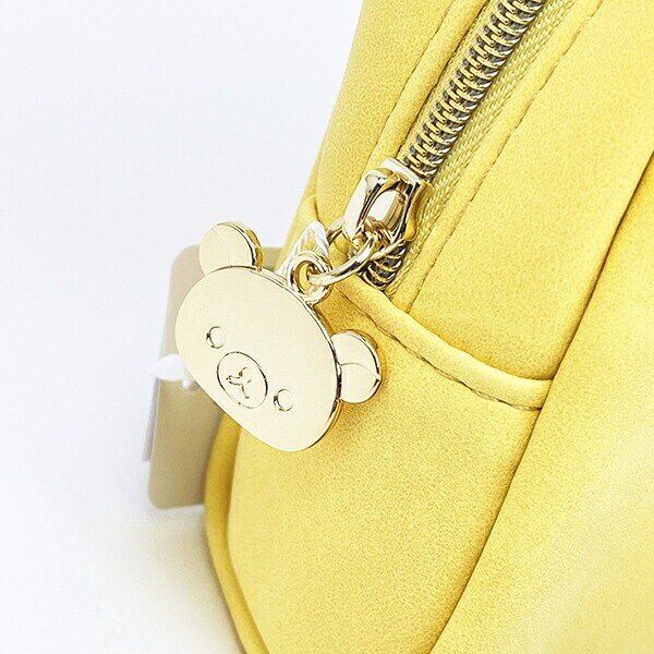 リラックマ キイロイトリ フェイス ラウンドポーチ