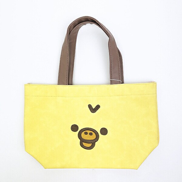 リラックマ キイロイトリ フェイス ミニトートバッグ