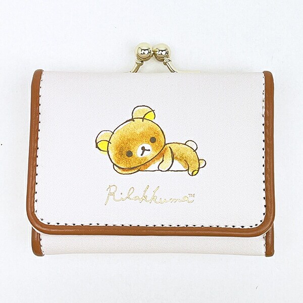 リラックマ 三つ折り財布 アイボリー