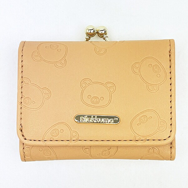 リラックマ 三つ折り財布 ブラウン