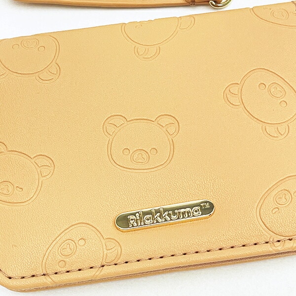 リラックマ リール付き オープンパスケース (ブラウン) 定期入れ ICカード