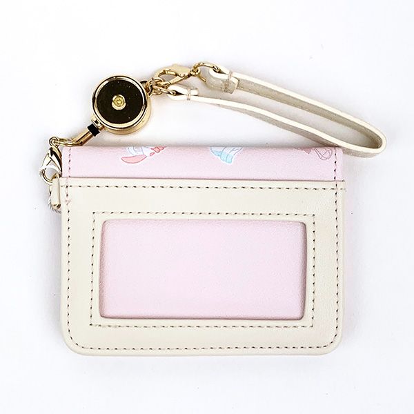 ポケットモンスター オープンパスケース ピンク ポケモン 定期入れ ICカードケース リール付き