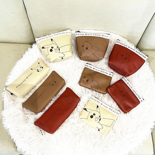 ポケットモンスター ロゴテープ 舟型ポーチ ピカチュウ 小物入れ 化粧品入れ