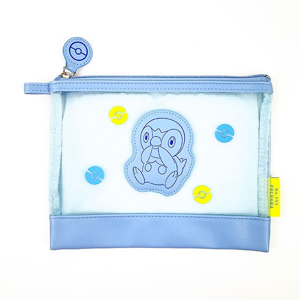 ポケットモンスター メッシュフラットポーチ パステル ポッチャマ ポケモン ブルー