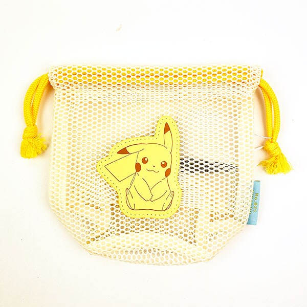 ポケットモンスター メッシュ巾着 パステル ピカチュウ ポケモン 巾着袋 イエロー