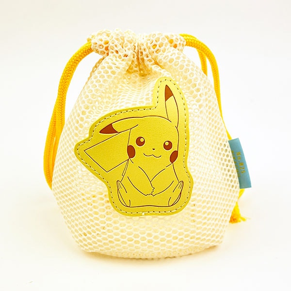 ポケットモンスター メッシュ巾着 パステル ピカチュウ ポケモン 巾着袋 イエロー