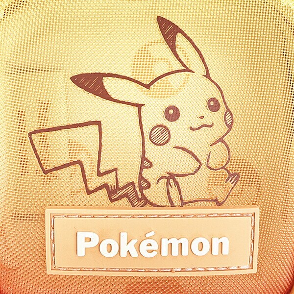ポケットモンスター ピカチュウ カラビナ付メッシュミニポーチ グラデーション オレンジ ポケモン
