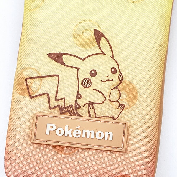 ポケットモンスター ピカチュウ グラデーション ストラップ付きメガネケース (オレンジ) ポケモン