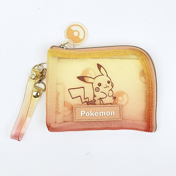 ポケットモンスター ピカチュウ グラデーション メッシュデイリーパスケース (オレンジ) ポケモン
