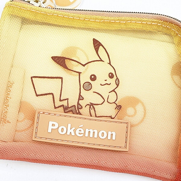 ポケットモンスター ピカチュウ グラデーション メッシュデイリーパスケース (オレンジ) ポケモン