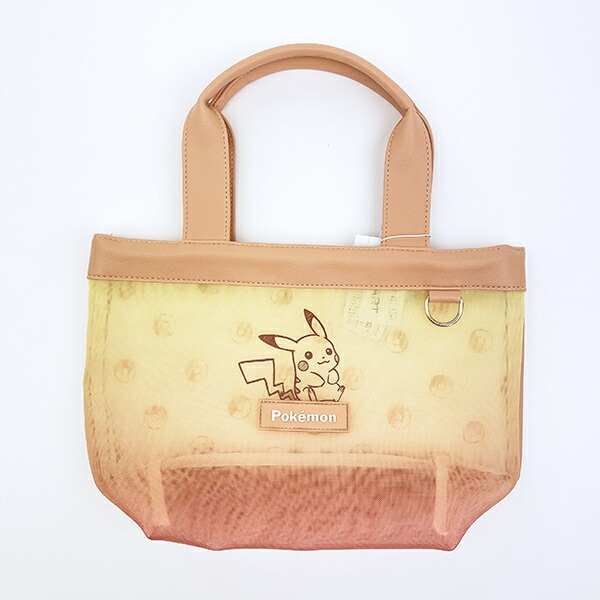 ポケットモンスター ピカチュウ グラデーション メッシュトートバッグ (オレンジ) ポケモン