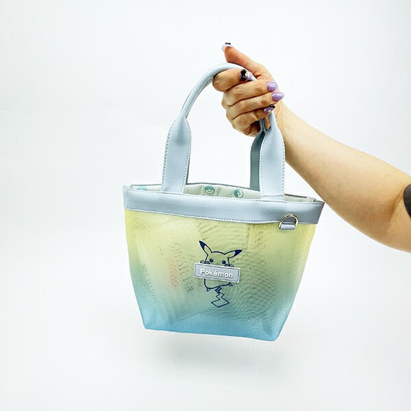 ポケットモンスター ピカチュウ グラデーション メッシュトートバッグ (ブルー) ポケモン
