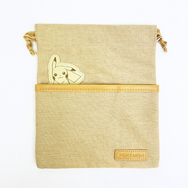 ポケットモンスター ピカチュウ 巾着 ひょっこりワッペン ポケモン
