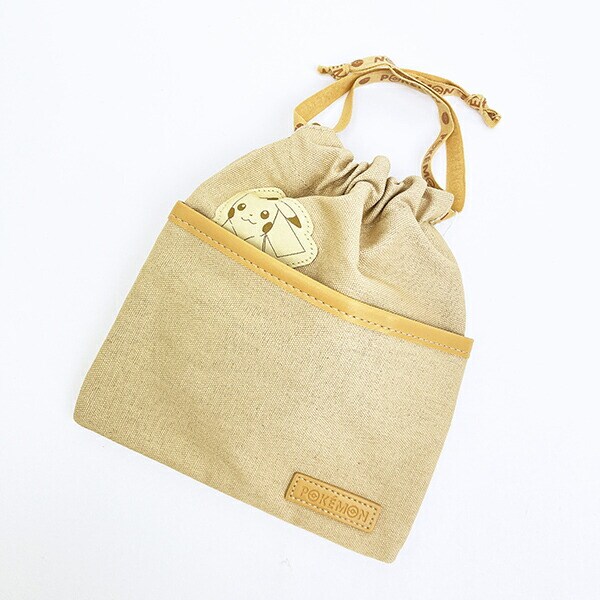 ポケットモンスター ピカチュウ 巾着 ひょっこりワッペン ポケモン