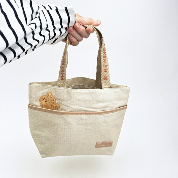 ポケットモンスター シャリタツ トートバッグ ベージュ ひょっこりワッペンシリーズ ポケモン