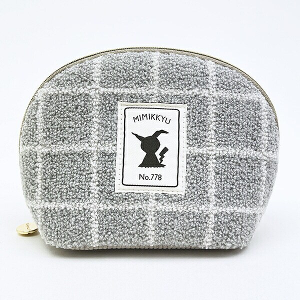 ポケットモンスター ミミッキュ ラウンドポーチ もこもこサガラシリーズ (グレー) ポケモン