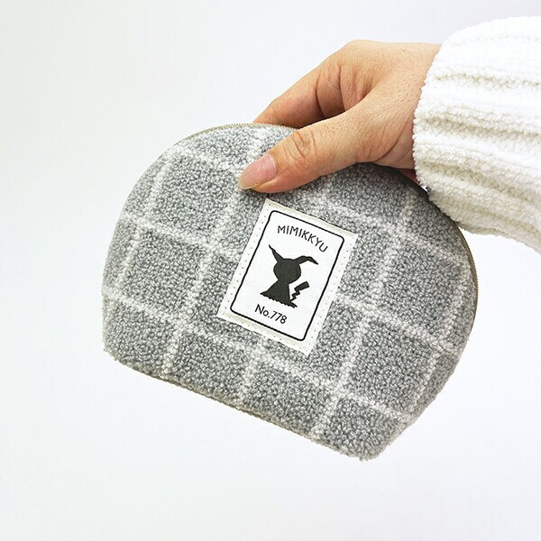 ポケットモンスター ミミッキュ ラウンドポーチ もこもこサガラシリーズ (グレー) ポケモン