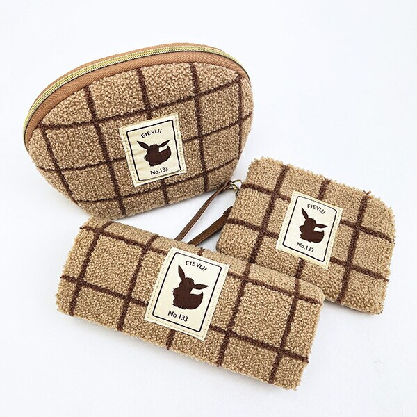 ポケットモンスター イーブイ ディリーパスケース もこもこサガラシリーズ (ブラウン) ポケモン