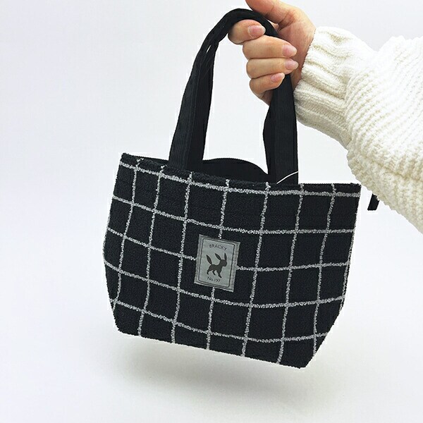 ポケットモンスター ブラッキー ミニトートバッグ もこもこサガラシリーズ (ブラック) ポケモン