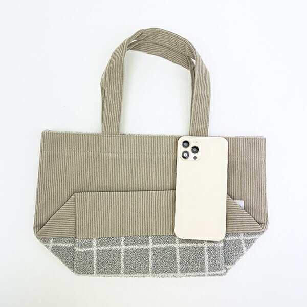 ポケットモンスター ミミッキュ ミニトートバッグ もこもこサガラシリーズ (グレー) ポケモン