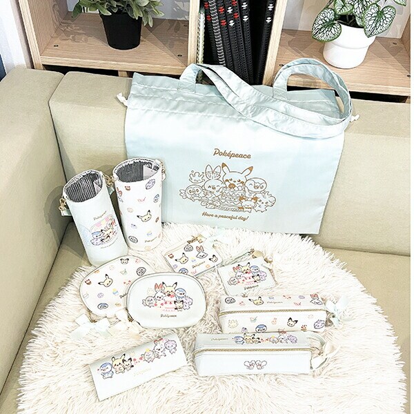 ポケモン ポケピース 開くトレーポーチ ペンケース ホワイト 文具