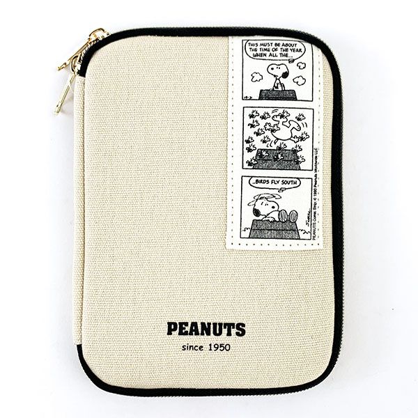 スヌーピー PEANUTS ミニマルチケース/IV コミック スヌーピー マルチケース アイボリー