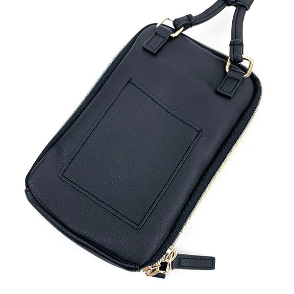 スヌーピー ラウンドジップショルダーチェック スマホポーチ スマホショルダー バッグ