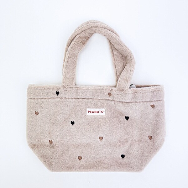 スヌーピー ボアハート トートバッグ SNOOPY