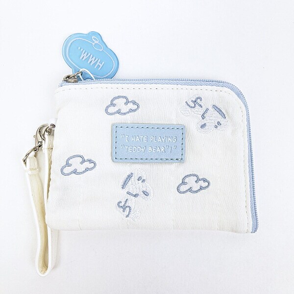 スヌーピー デイリーパスケース ぬいぐるみ ホワイト 定期入れ SNOOPY