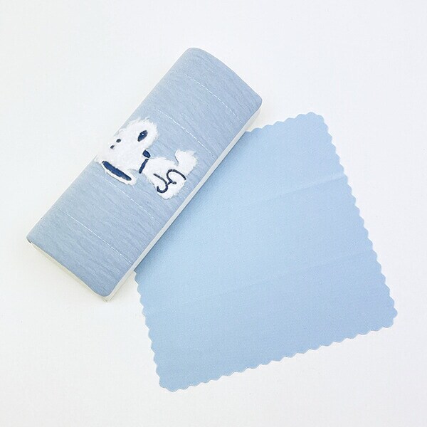 スヌーピー メガネケース (ブルー) ぬいぐるみシリーズ 眼鏡ケース SNOOPY