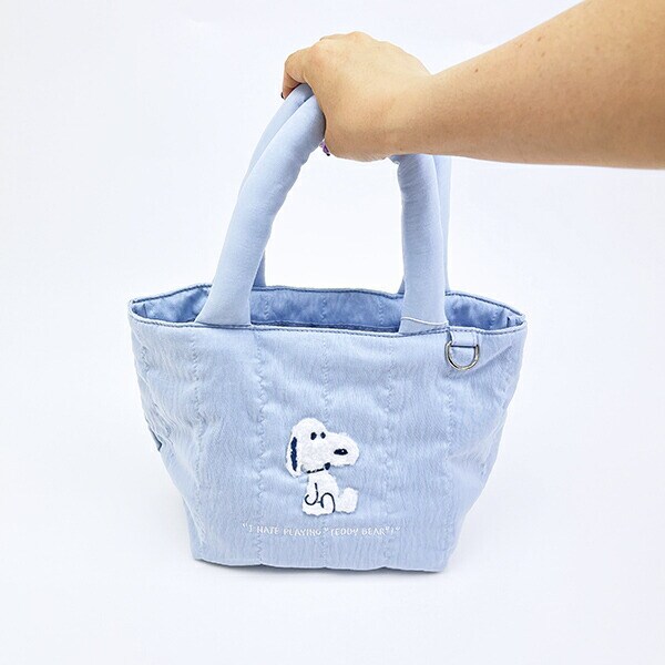 スヌーピー トートバッグ (ブルー) ぬいぐるみシリーズ SNOOPY
