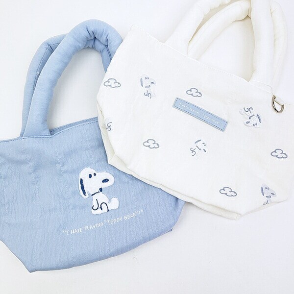 スヌーピー トートバッグ (ブルー) ぬいぐるみシリーズ SNOOPY