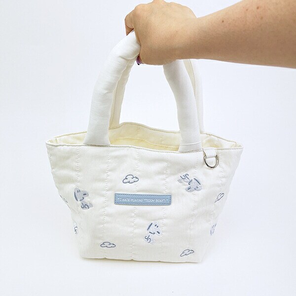 スヌーピー トートバッグ (ホワイト) ぬいぐるみシリーズ SNOOPY