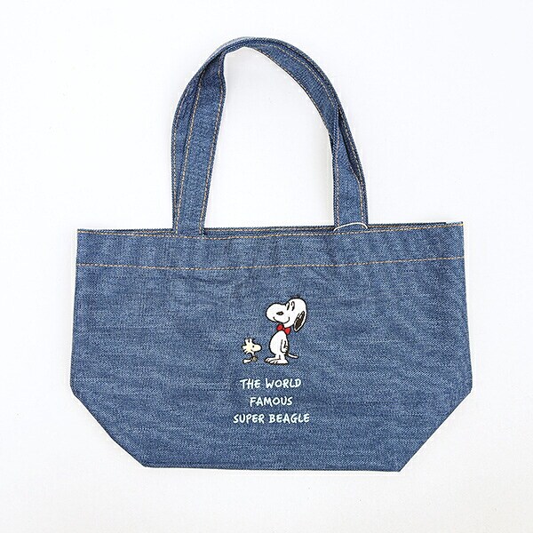 スヌーピー トートバッグ ボウタイ ネイビー ランチ SNOOPY